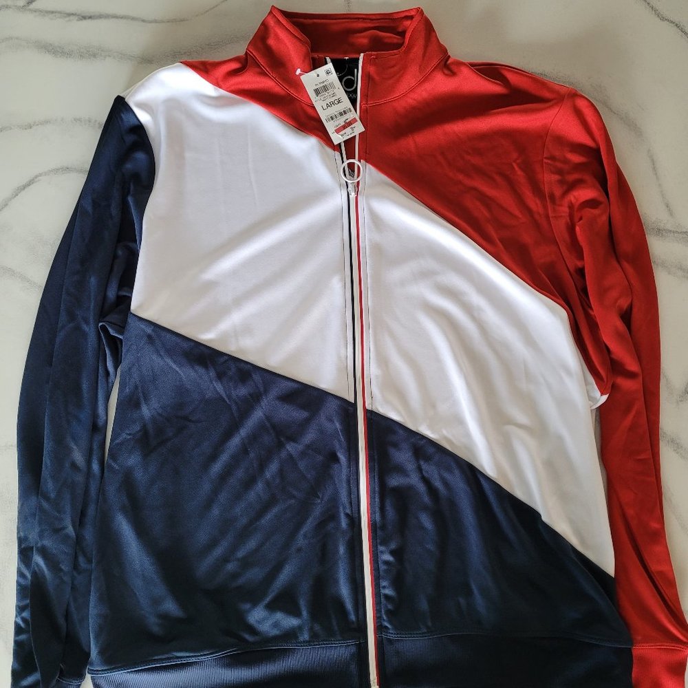ID Ideology Olympic Mens Regular Fit Color Blocked Track Jacket Size Large